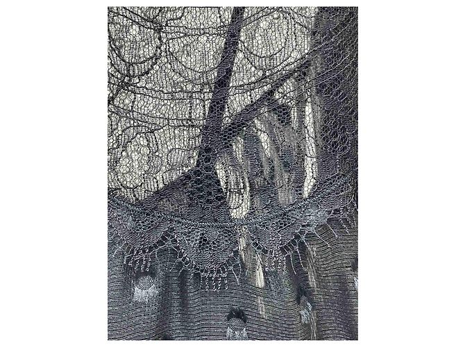 Camicia Dior in seta e pizzo nero - vista 4