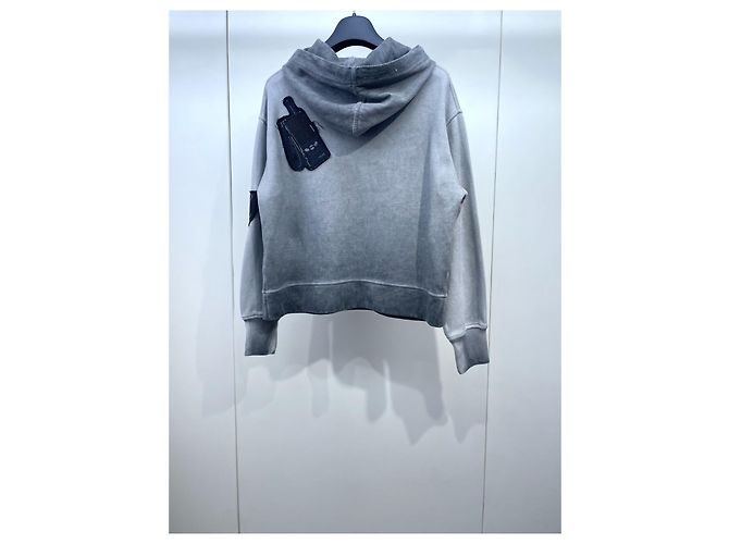 Sudadera con capucha Louis Vuitton Gris de Algodón Degradada - vista 2