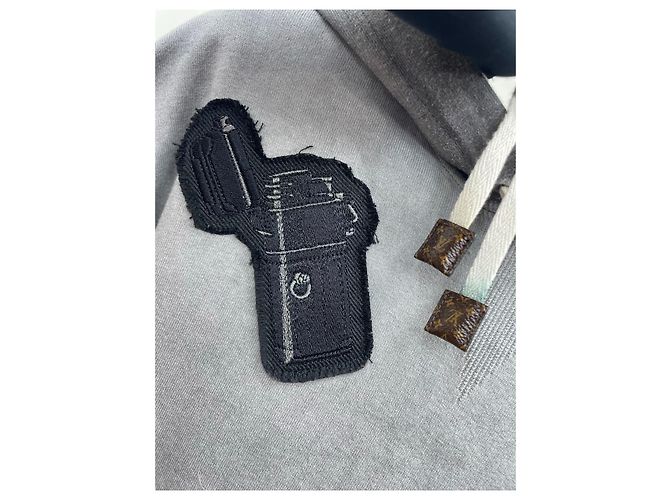 Sudadera con capucha Louis Vuitton Gris de Algodón Degradada - vista 3