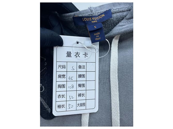 Sudadera con capucha Louis Vuitton Gris de Algodón Degradada - vista 6