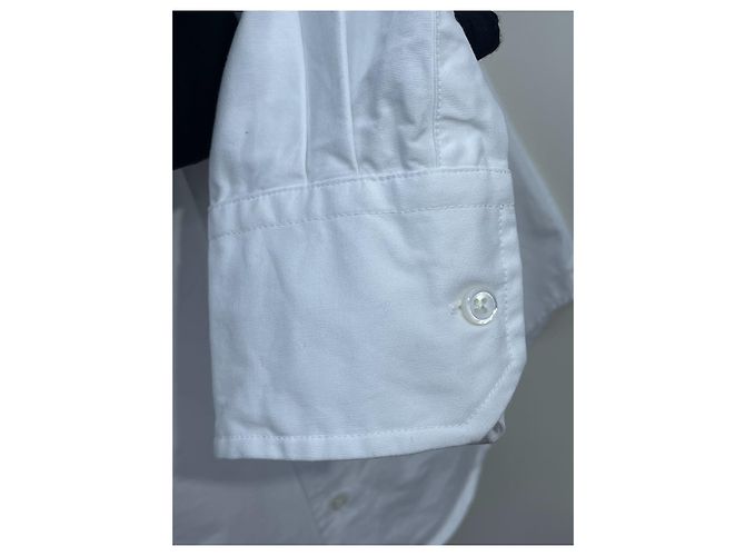 Thom Browne Weißes Baumwollhemd Slim Fit - Ansicht 3