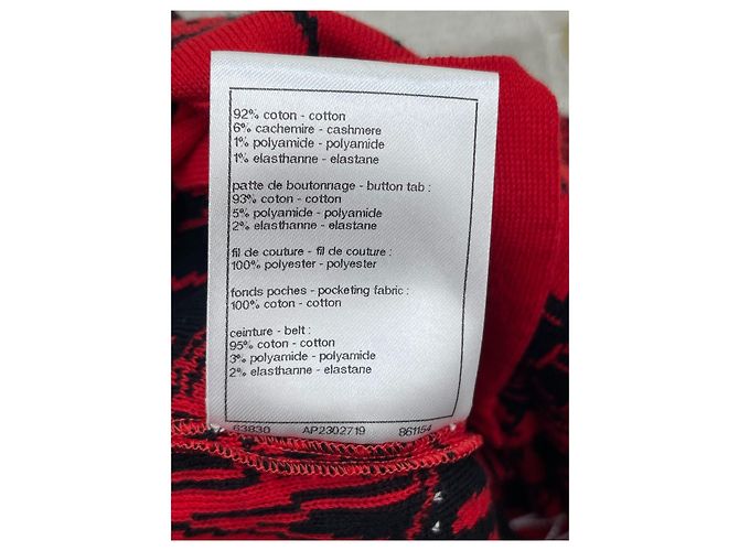 Falda Chanel de algodón jacquard de letras de punto 38 - vista 5