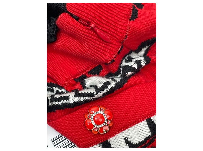 Falda Chanel de algodón jacquard de letras de punto 38 - vista 7