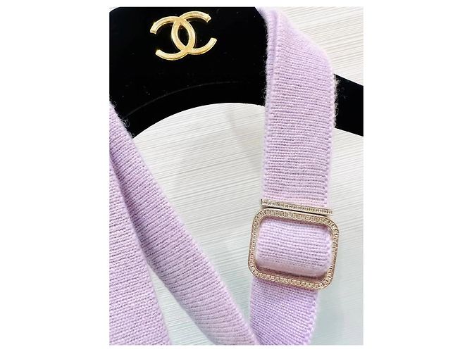 Top Chanel de algodón con cuello halter y tirantes - vista 3