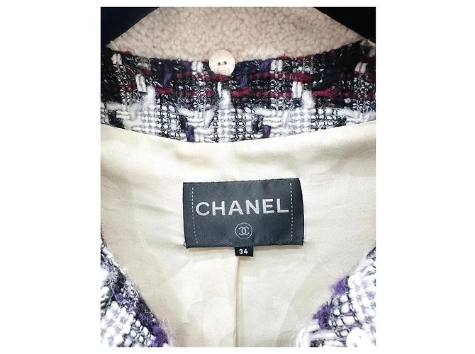 Cappotto Chanel in shearling con cappuccio - vista 8