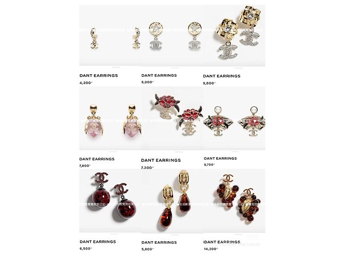 Orecchini Chanel Métiers d'art Camelia in Perle e Ventaglio in Vetro - vista 9