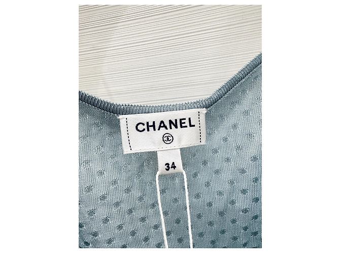 Camisola Chanel de seda azul - vista 2