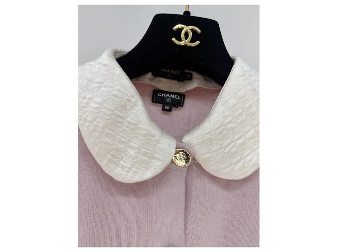 Chanel Strickjacke aus Rosa Kaschmir - Ansicht 2