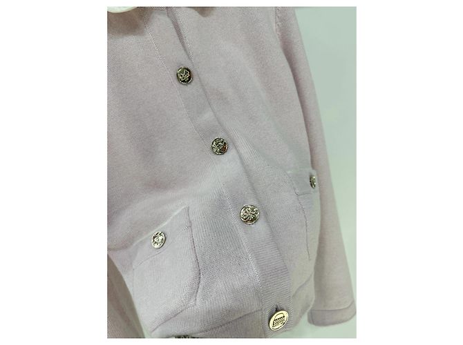 Chanel Strickjacke aus Rosa Kaschmir - Ansicht 3