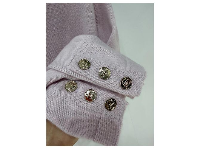 Chanel Strickjacke aus Rosa Kaschmir - Ansicht 6