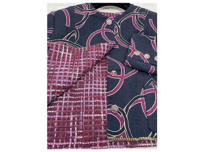Giacca Chanel in Tweed con Logo Graffiti - vista 4