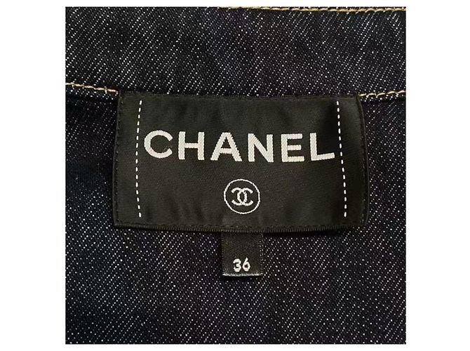 Chanel Jeansjacke Blau Grösse 36 - Ansicht 8