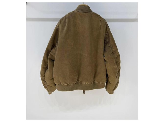 Miu Miu Jacke aus gesteppter Baumwolle Khaki - Ansicht 2