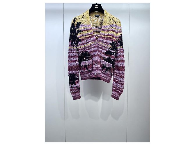 Chanel Color-Block Cardigan mit Paillettenstickerei - Ansicht 2