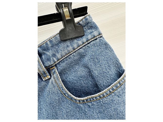 Shorts Chanel de Denim Azul - vista 4