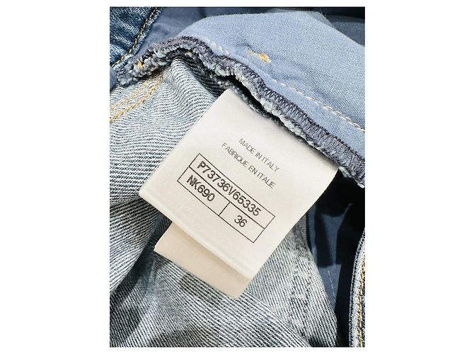 Shorts Chanel de Denim Azul - vista 6