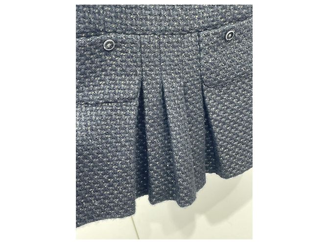 Vestido Chaleco Chanel de Tweed Negro - vista 6