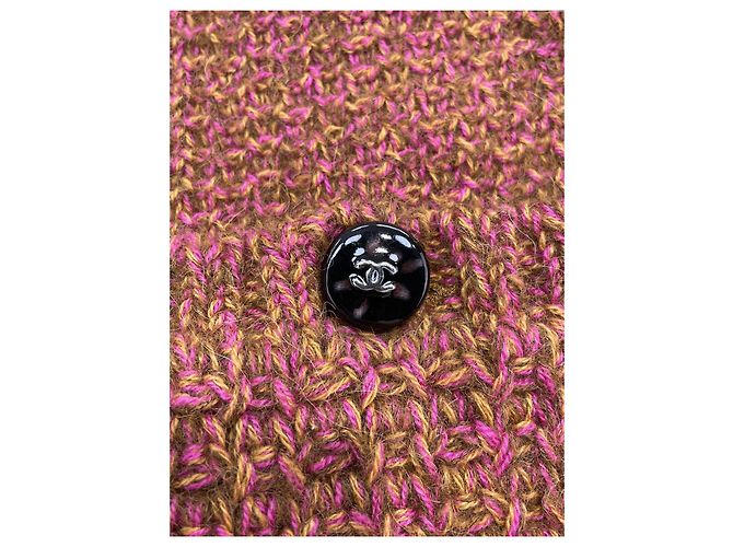 Chanel Weste aus Wolle Orange Mix - Ansicht 4