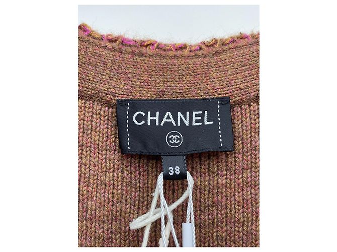 Chanel Weste aus Wolle Orange Mix - Ansicht 6