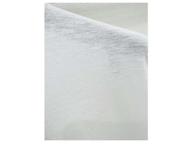 Top Miu Miu in Cotone Bianco con Logo Ricamato - vista 3