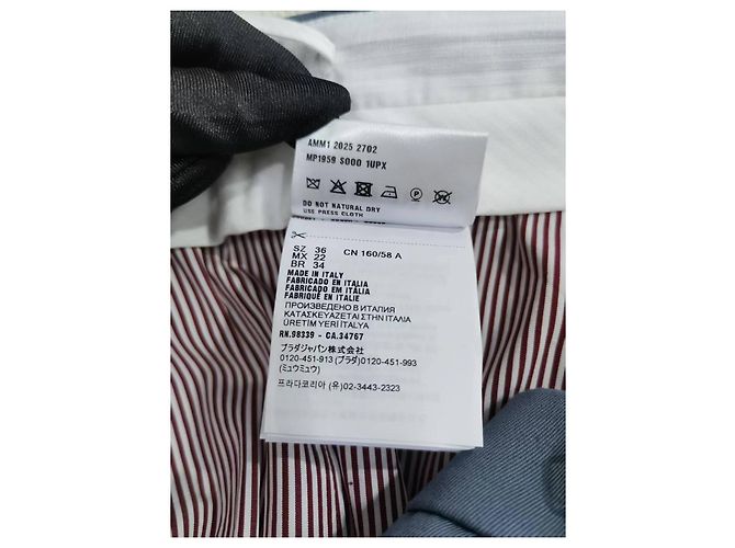 Pantaloncini Miu Miu in cotone patchwork a scacchi - vista 6