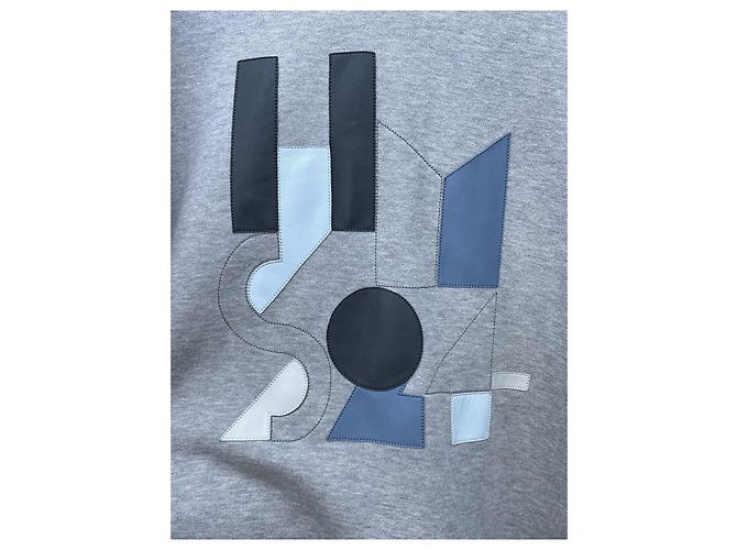 Top con Capucha Hermès de Algodón Gris - vista 3