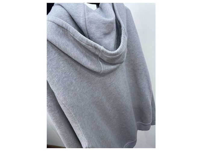 Top con Capucha Hermès de Algodón Gris - vista 4