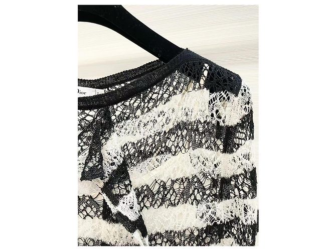 Dior Gestreiftes Baumwoll Strickset Zweiteiler - Ansicht 4