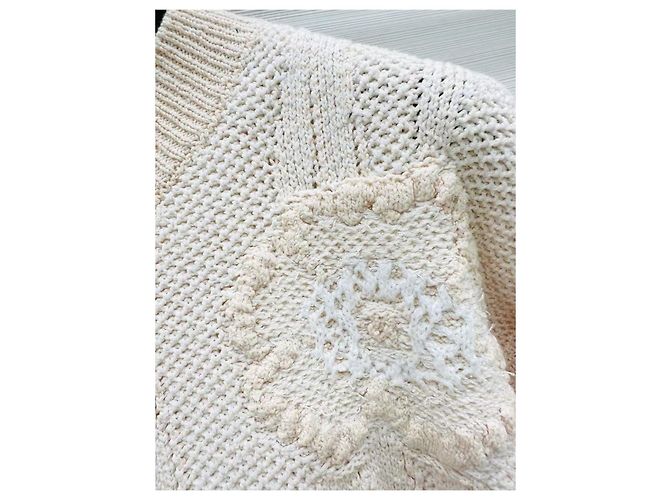 Chanel Camellia Strickpullover beige Baumwolle - Ansicht 3