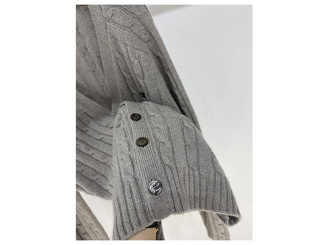 Céline Triomphe Zopfstrick Pullover aus Kaschmir Grau - Ansicht 3