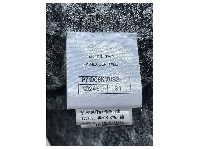 Chanel Castle Montex Stickerei Wolle Strickwaren mit Pailletten - Ansicht 7