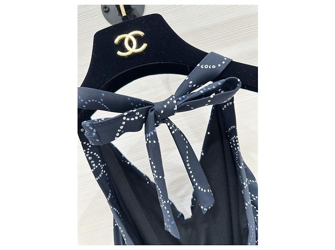 Chanel Bademode Navy Camellia Muster - Ansicht 6