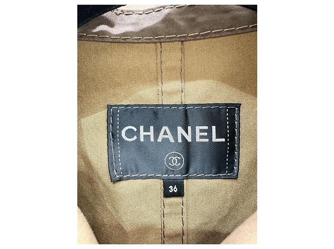 Chaqueta Chanel Camel de Algodón Talla 36 - vista 2
