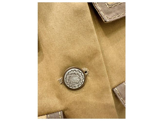 Chaqueta Chanel Camel de Algodón Talla 36 - vista 4
