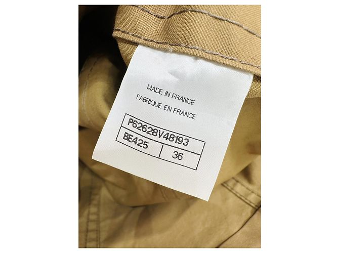 Chaqueta Chanel Camel de Algodón Talla 36 - vista 5