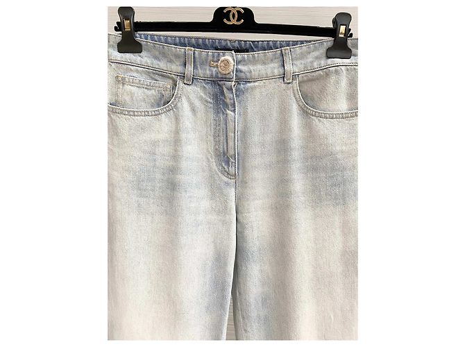 Vaqueros Chanel Azules Tie-Dye Denim - vista 3