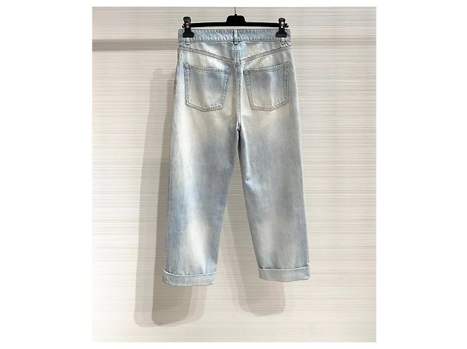 Vaqueros Chanel Azules Tie-Dye Denim - vista 4