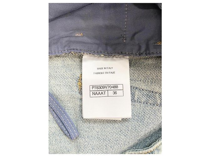 Vaqueros Chanel Azules Tie-Dye Denim - vista 5