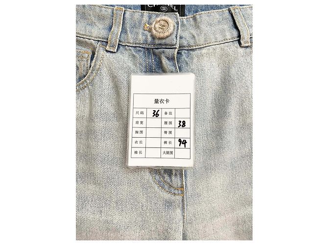 Vaqueros Chanel Azules Tie-Dye Denim - vista 6