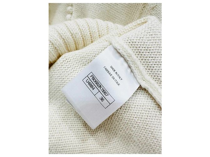 Chanel Strickpullover aus Kaschmir Ecru Gr. 36 - Ansicht 8