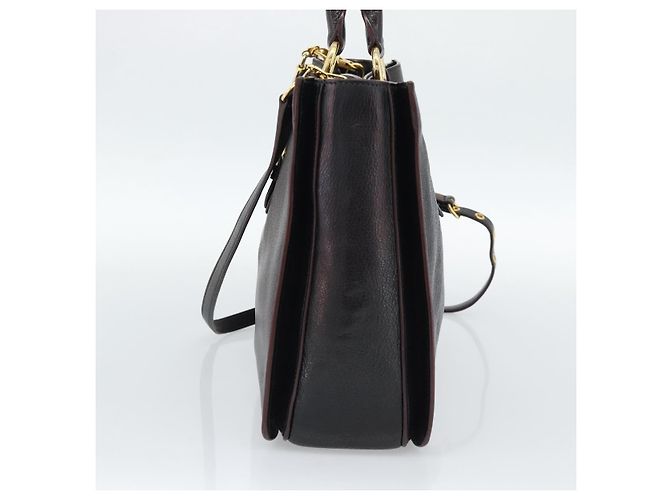 Miu Miu Madras Convertible Lock Leather Small - vista 4