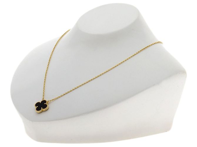 Collar Alhambra de oro amarillo de 18K y ónix Van Cleef & Arpels - vista 4