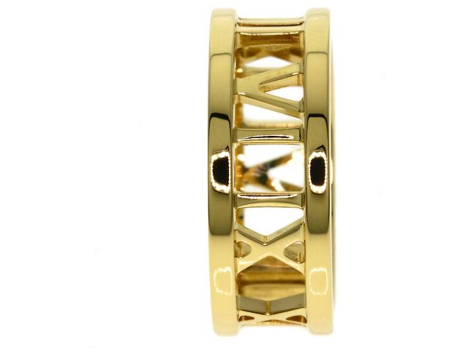 Autre Marque Anello Atlas Open di Tiffany & Co. in oro giallo 18K - vista 2