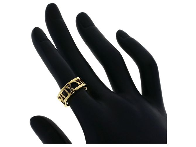 Autre Marque Anello Atlas Open di Tiffany & Co. in oro giallo 18K - vista 3