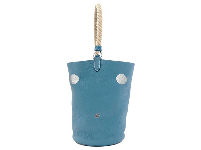 Hermès Hermes Mainjoire MM Blue Jean Handtasche - Ansicht 3