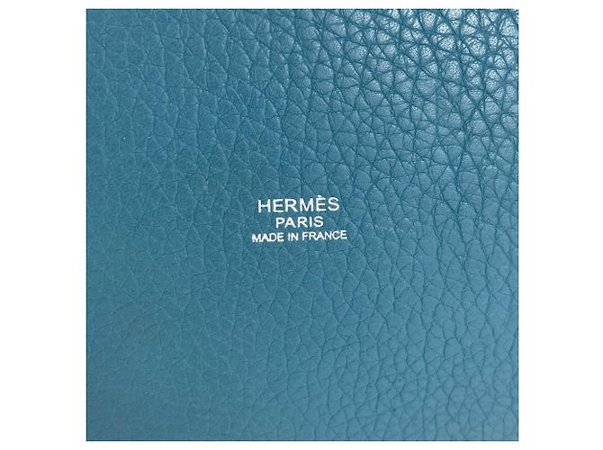 Hermès Hermes Mainjoire MM Blue Jean Handtasche - Ansicht 6