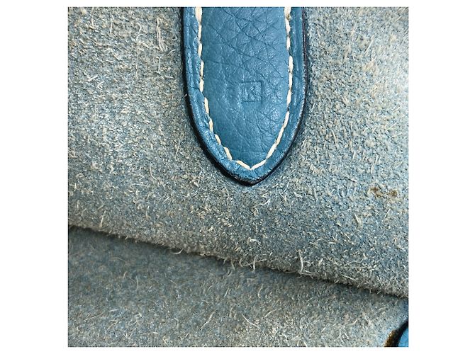 Hermès Hermes Mainjoire MM Blue Jean Handtasche - Ansicht 7