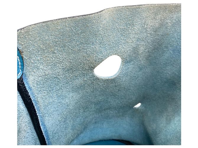Hermès Hermes Mainjoire MM Blue Jean Handtasche - Ansicht 8