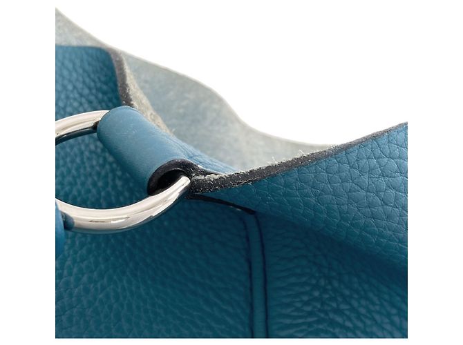 Hermès Hermes Mainjoire MM Blue Jean Handtasche - Ansicht 9
