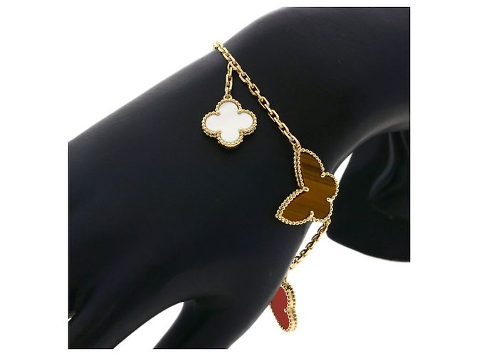 Bracciale Lucky Alhambra 4 motivi in madreperla Van Cleef & Arpels - vista 9